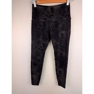 Beyond Yoga Leggings XS Black Snakeskin Print High‎ Waisted Athletic leggings
